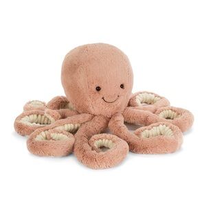 JELLYCAT London Odell Octopus Stuffed Pink Blush
